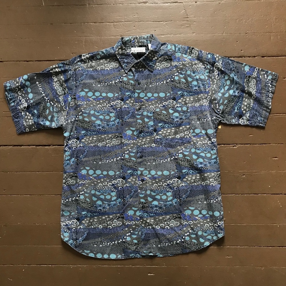 Epic 90s oversized tiki print short sleeve